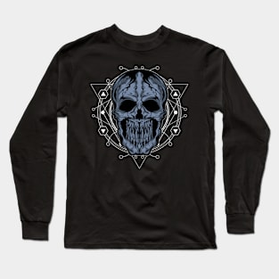 cracked skull Long Sleeve T-Shirt